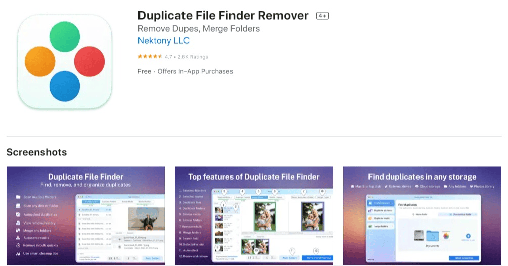 Duplicate File Finder Remover Free for Mac