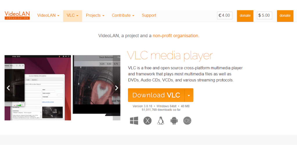 VLC Media Player Best free app for mac